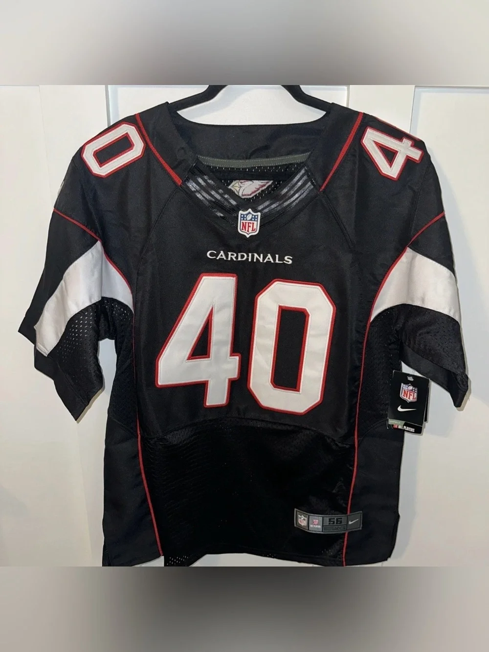 Pat Tillman #40 Nike NFL Cardinals Black Jersey 56 On Field Retired NWT Flaws